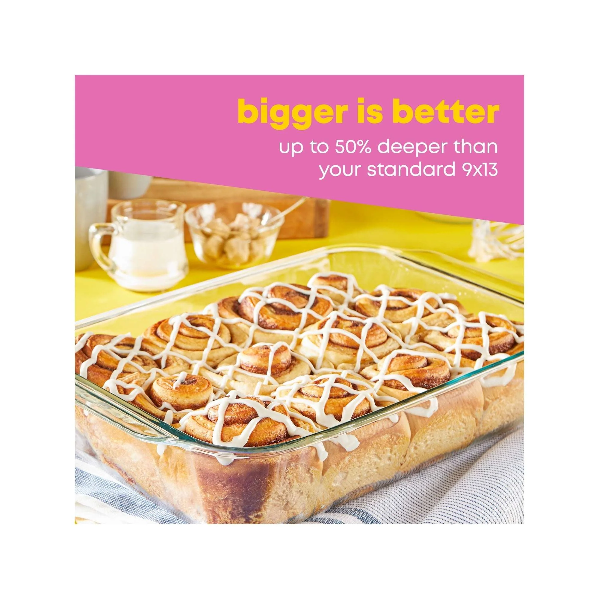 Pyrex Deep Glass Baking Dish with Lid, 7 x 11" - Image 5