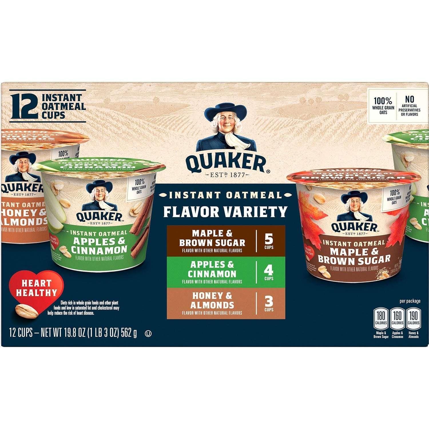 Quaker Instant Oatmeal Express Cup Variety Pack, 12 pk. - Image 9