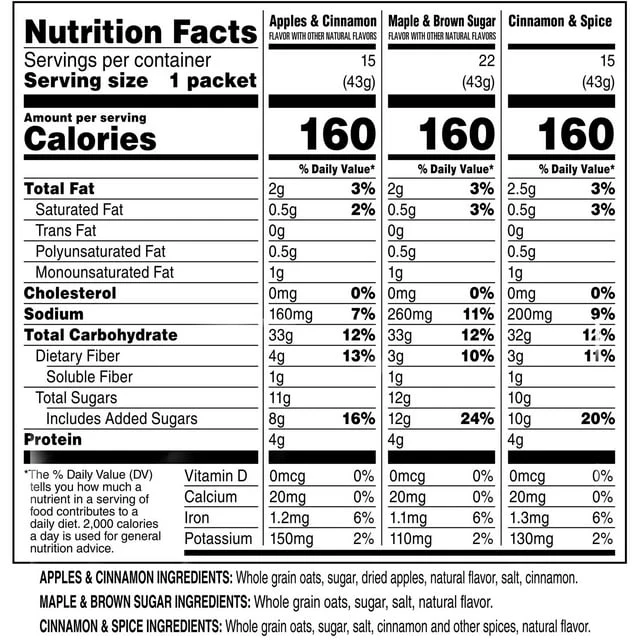 Quaker Instant Oatmeal, Variety Pack, 1.51 oz, 52-count - Image 2
