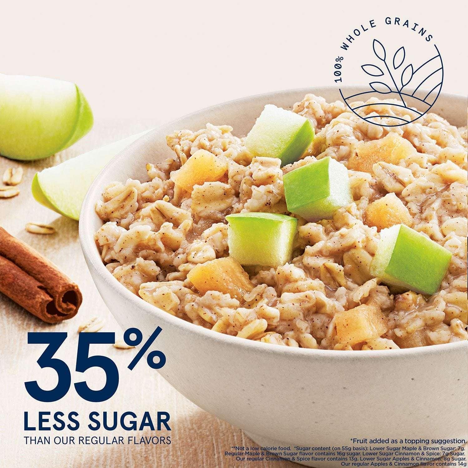 Quaker Lower Sugar Instant Oatmeal, Variety Pack, 1.17 oz., 52 pk. - Image 5