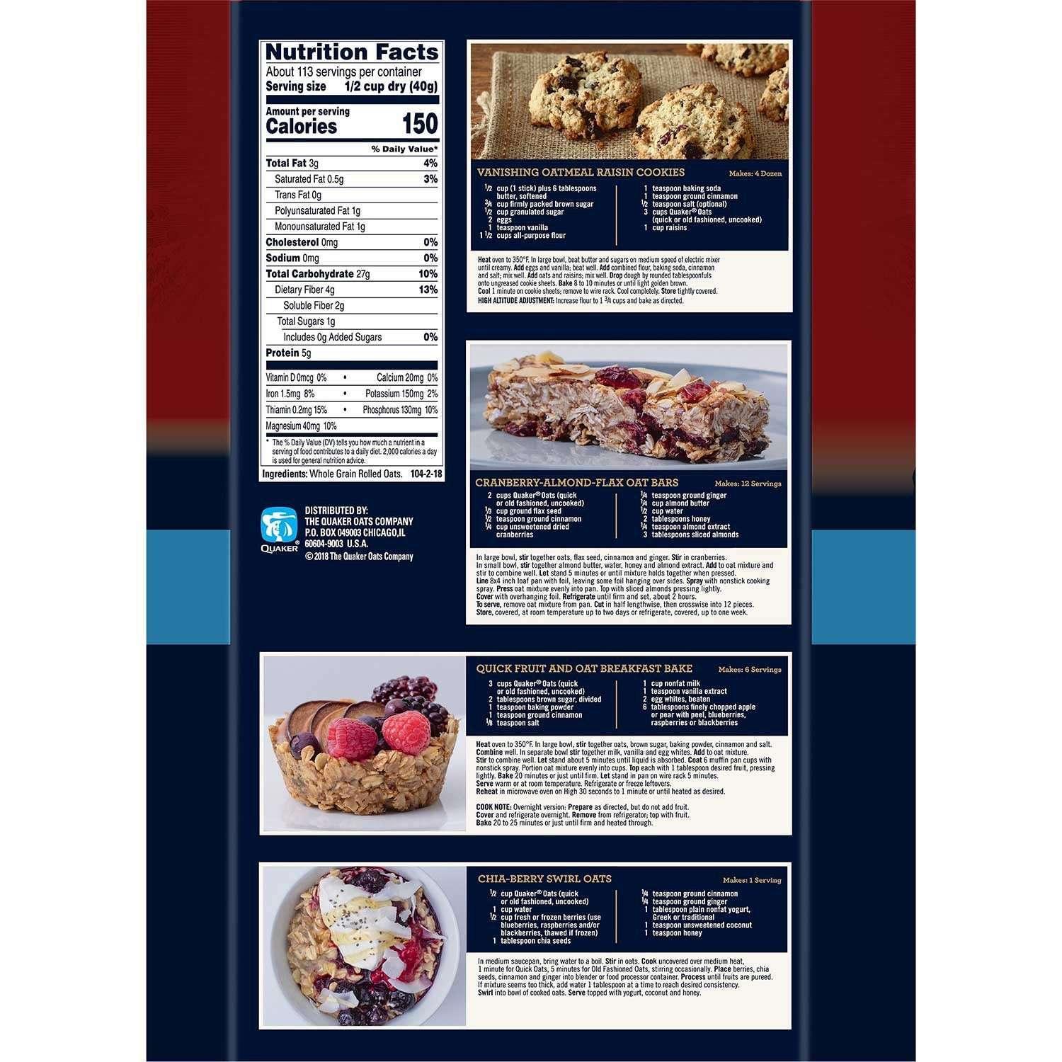 Quaker Quick 1-Minute Oats, 160 oz. - Image 3