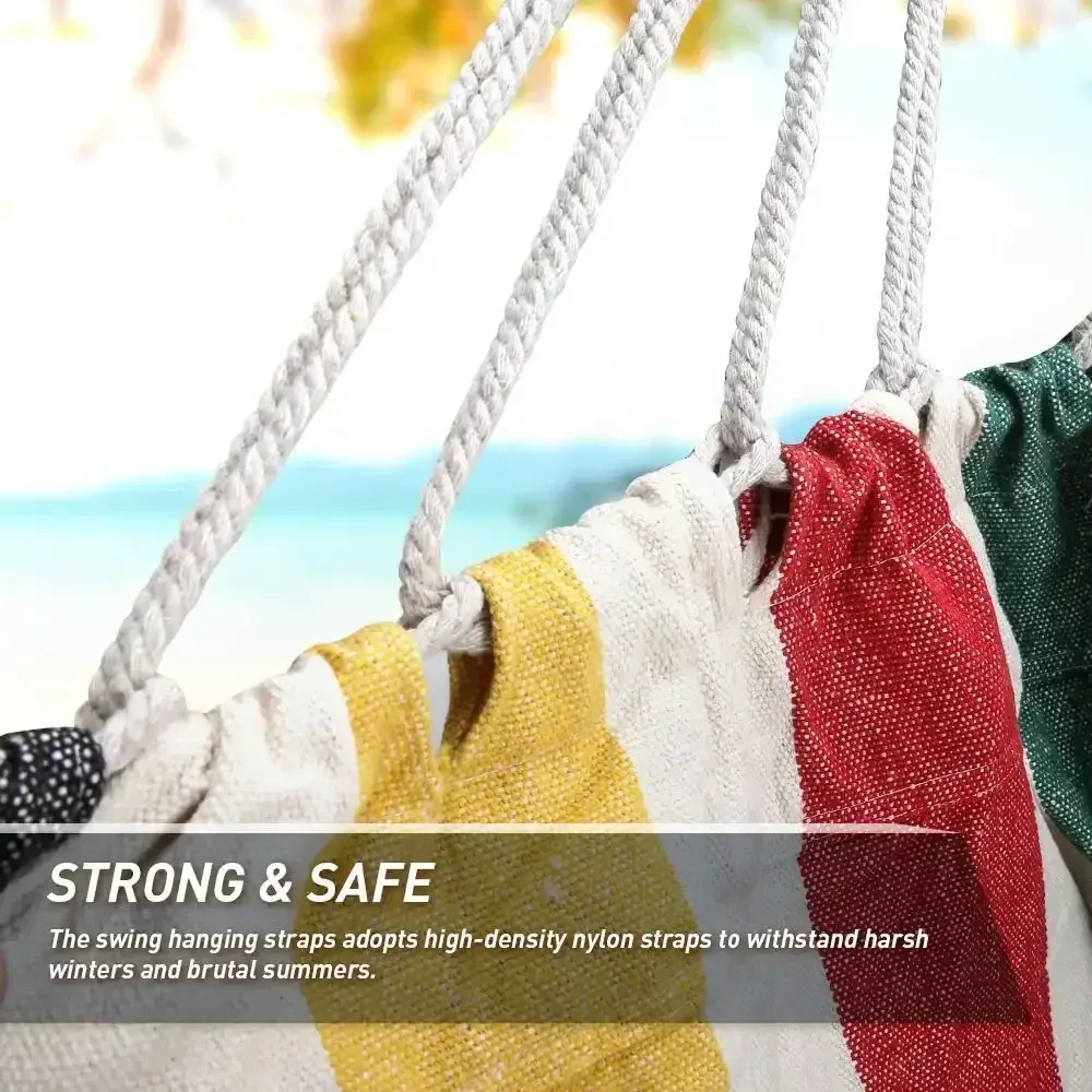 QUANFENG QF Hanging Hammock Chair Patio Indoor and Outdoor Hammock Swing Support 330 lbs - Image 12
