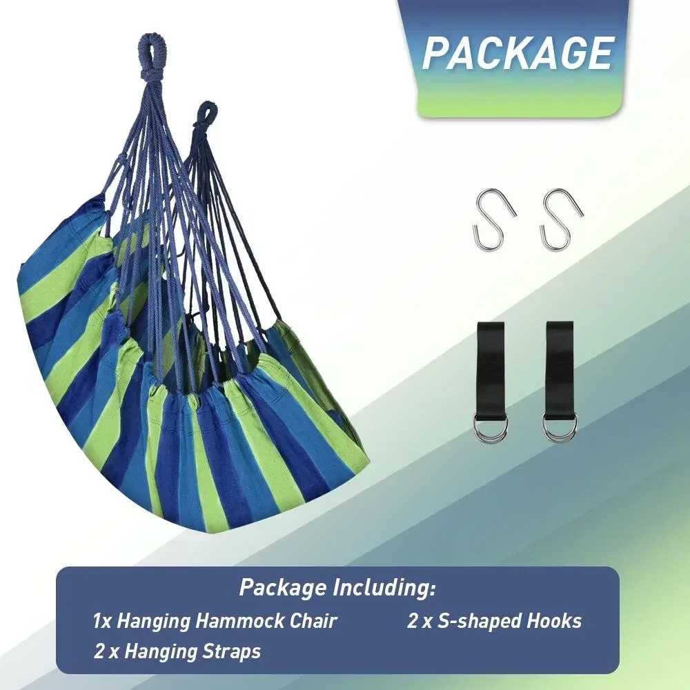 QUANFENG QF Hanging Hammock Chair Patio Indoor and Outdoor Hammock Swing Support 330 lbs - Image 18