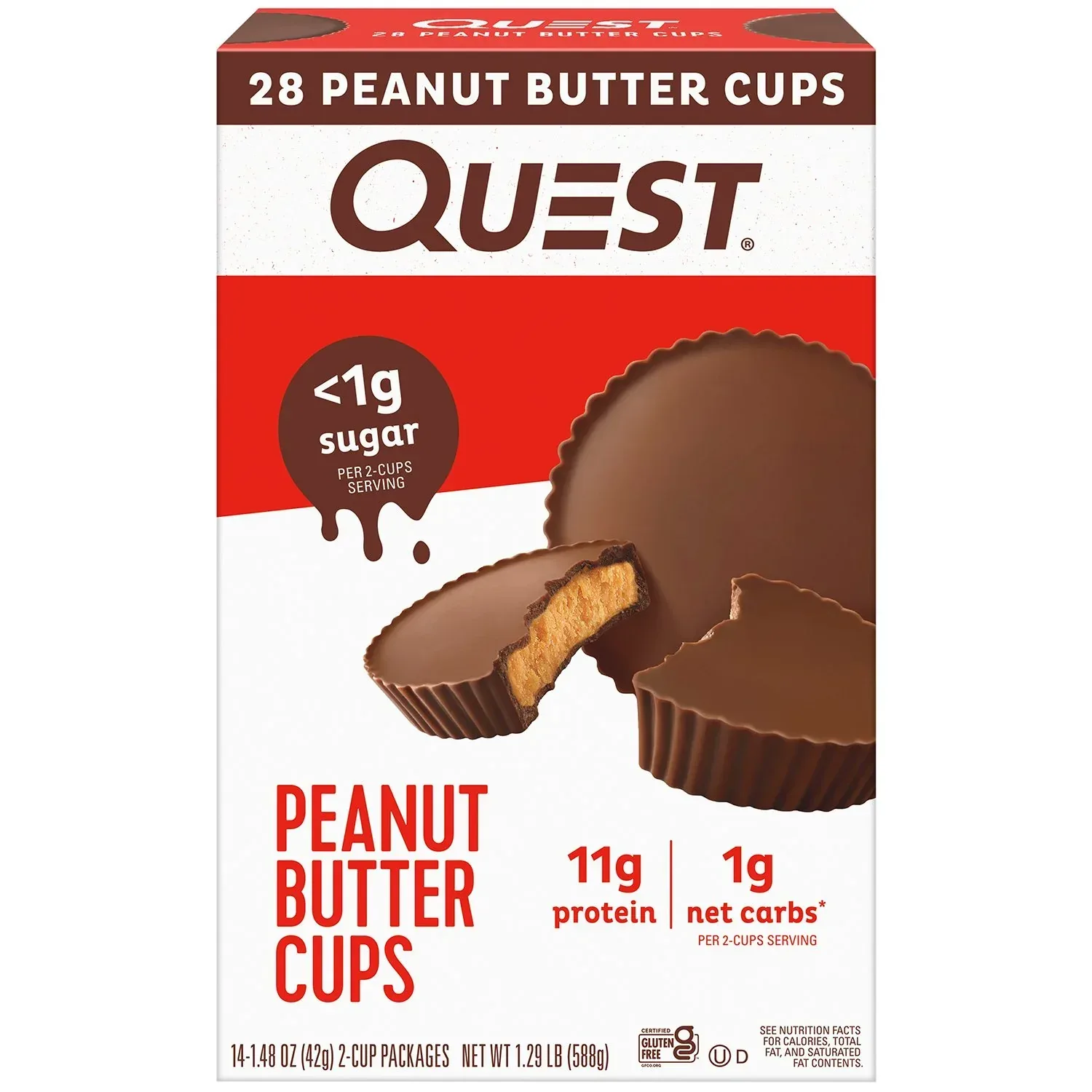 Quest Nutrition Peanut Butter Cups 28 ct. - Image 2