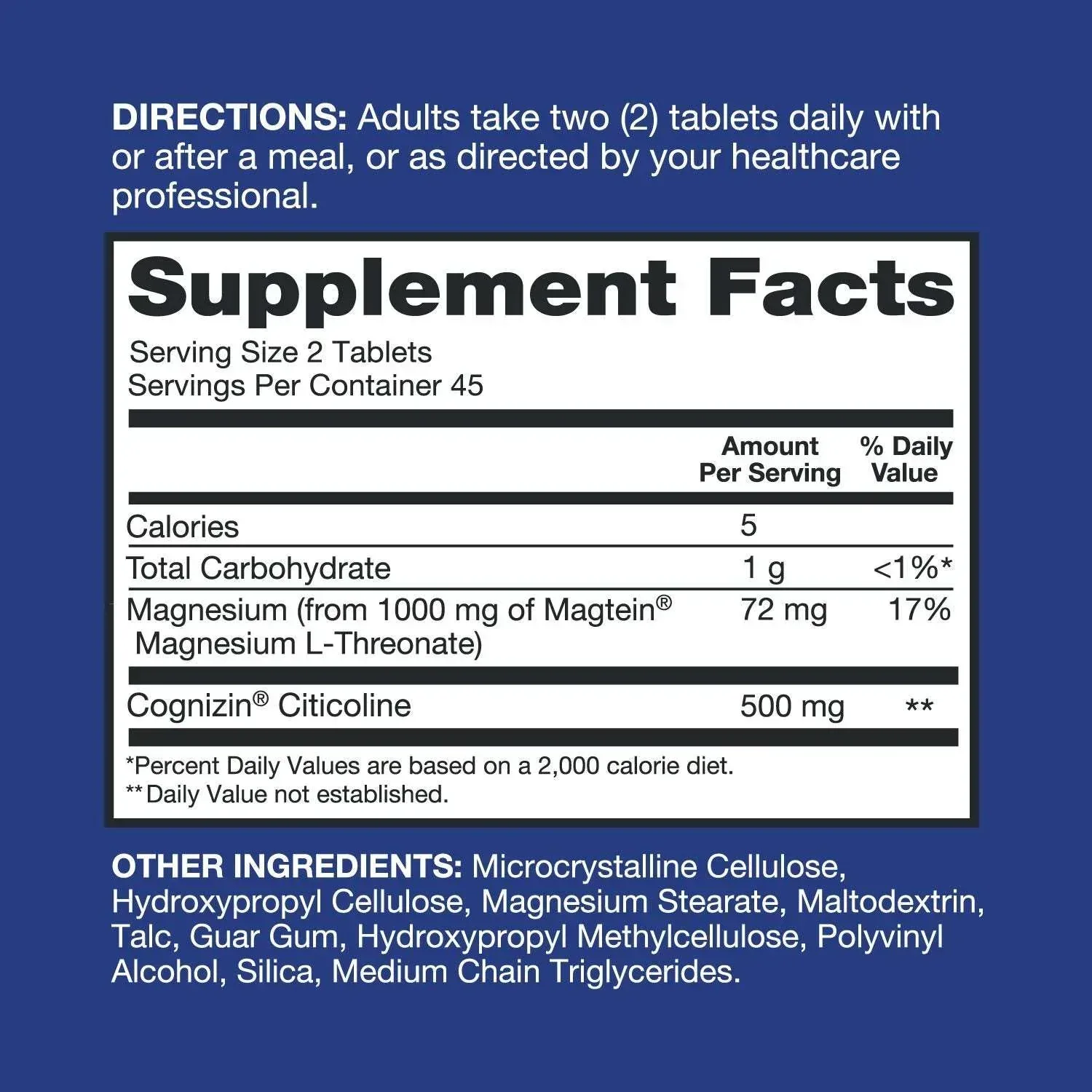 Qunol Brain Health Magnesium L-Threonate Tablets, 90 ct. - Image 4