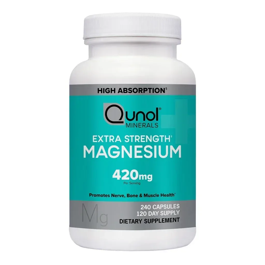 Qunol Extra Strength Magnesium 420 mg, 240 Capsules