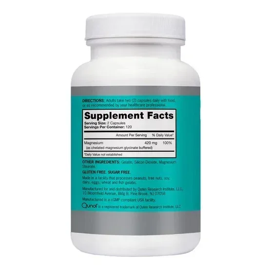 Qunol Extra Strength Magnesium 420 mg, 240 Capsules - Image 2