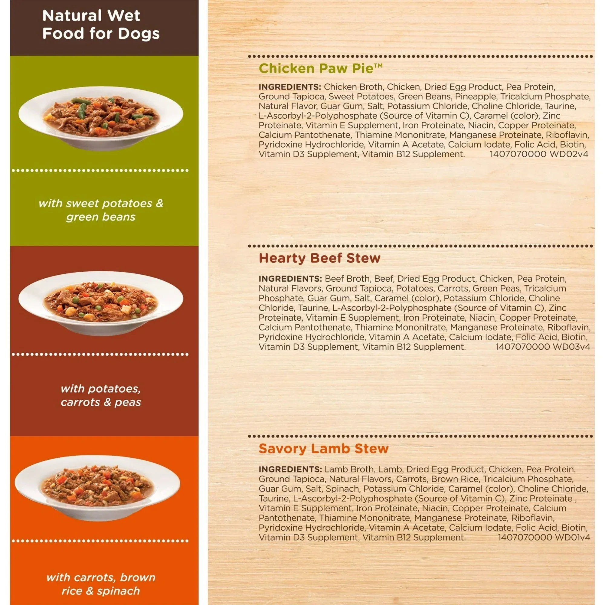 Rachael Ray Nutrish Savory Favorites Variety Pack Wet Dog Food, 8 oz. Tubs, 6 Count - Image 6