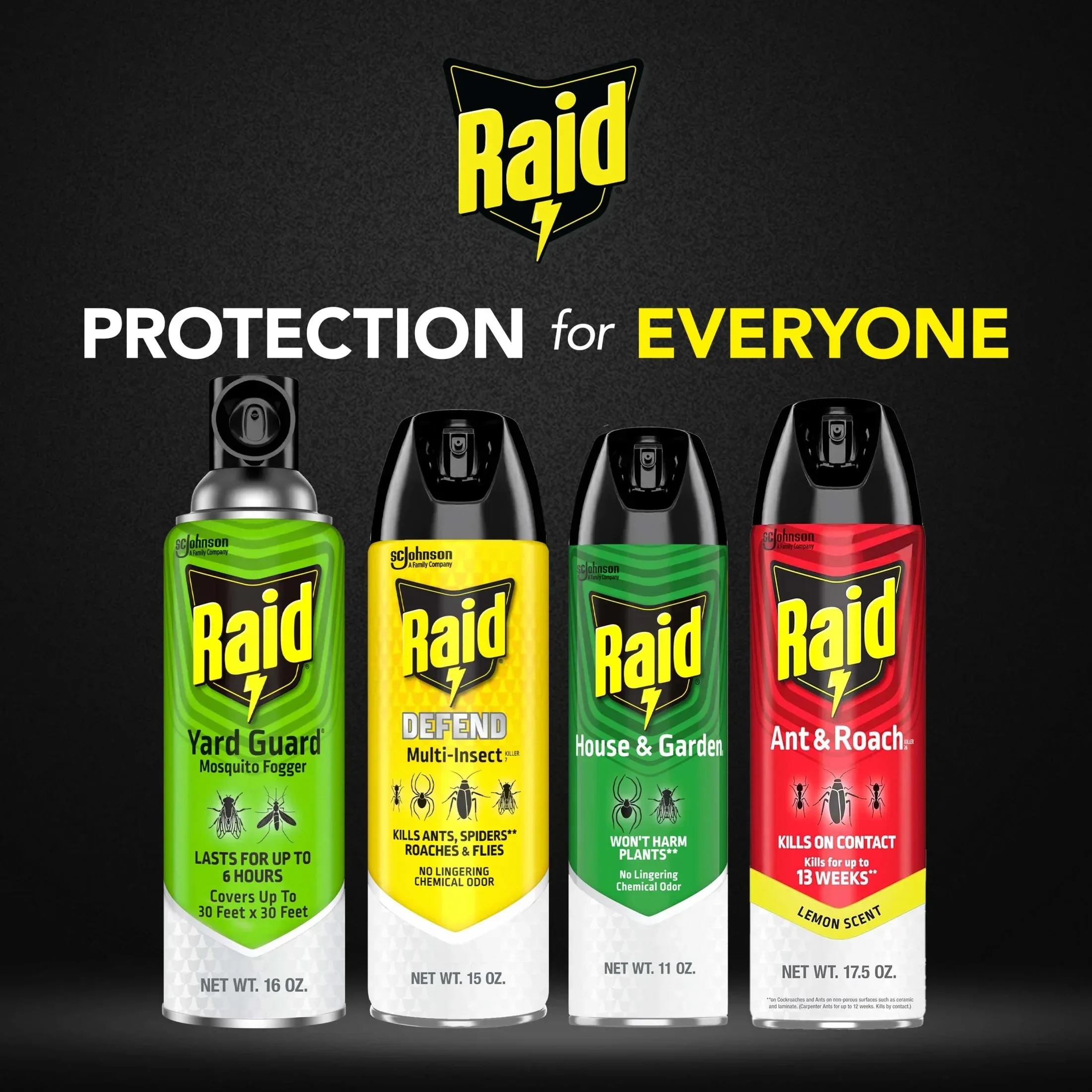 Raid Defense System Indoor and Outdoor Ants, Roaches, Spiders and Flies Insect Killer Bug Spray, 15 oz - Image 9