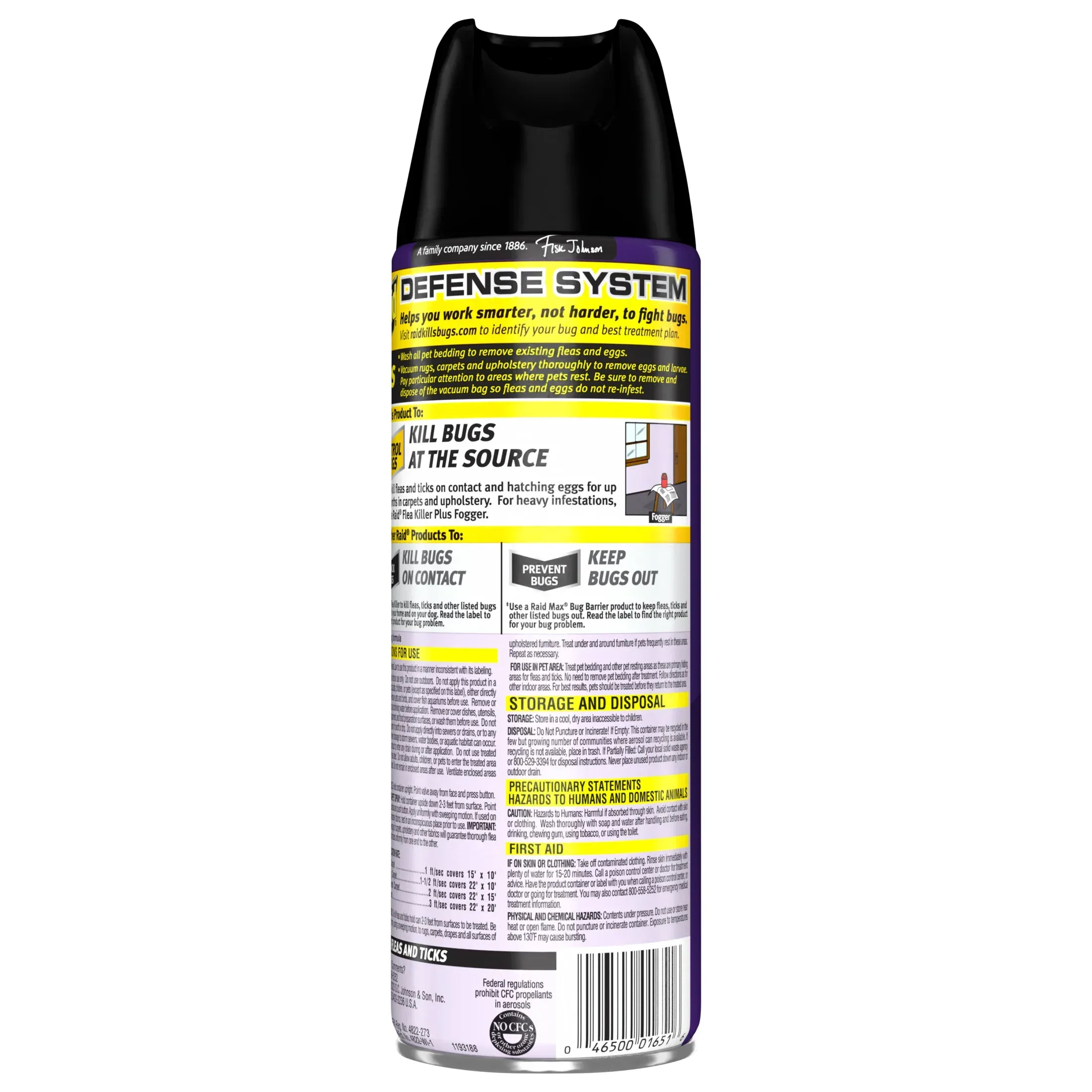 Raid Flea Killer Plus Carpet & Room Spray, Bug Spray Kills Fleas & Flea Eggs, 16 oz - Image 11