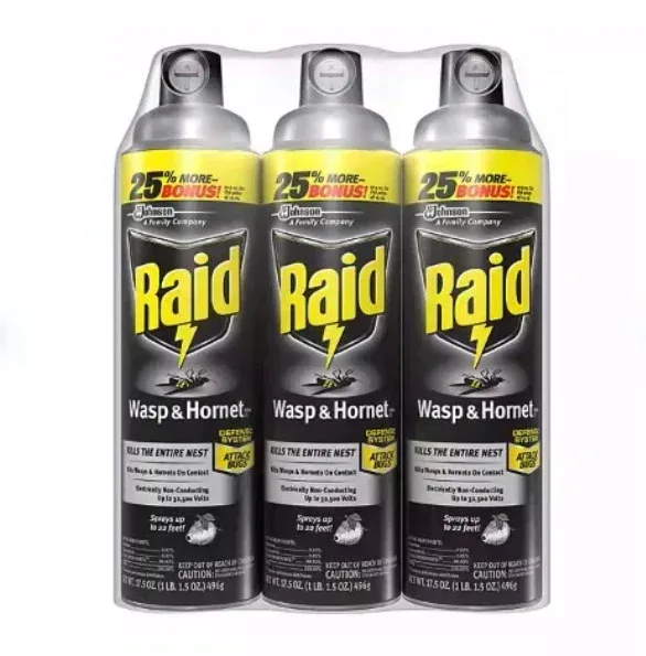 Raid Wasp & Hornet Killer 3ct, 17.5 oz.