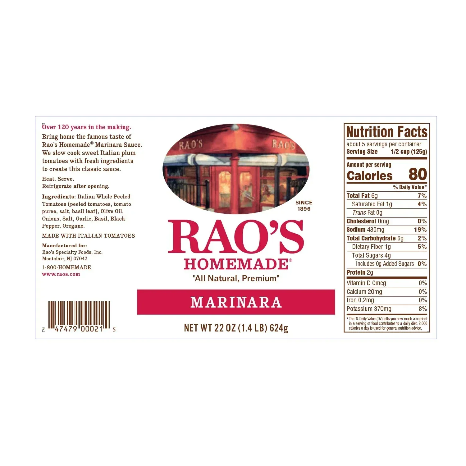 Rao's Homemade Marinara Sauce, 22 oz., 2 pk. - Image 5