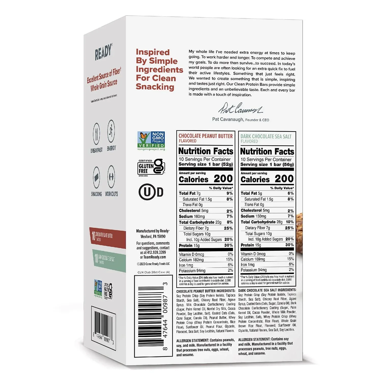 Ready Protein Bar, Variety Pack, 20 ct. - Image 10