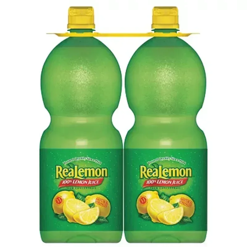 Realemon 100% Lemon Juice (48 Fl. Oz. Bottles, 2 Pk.) - Image 2