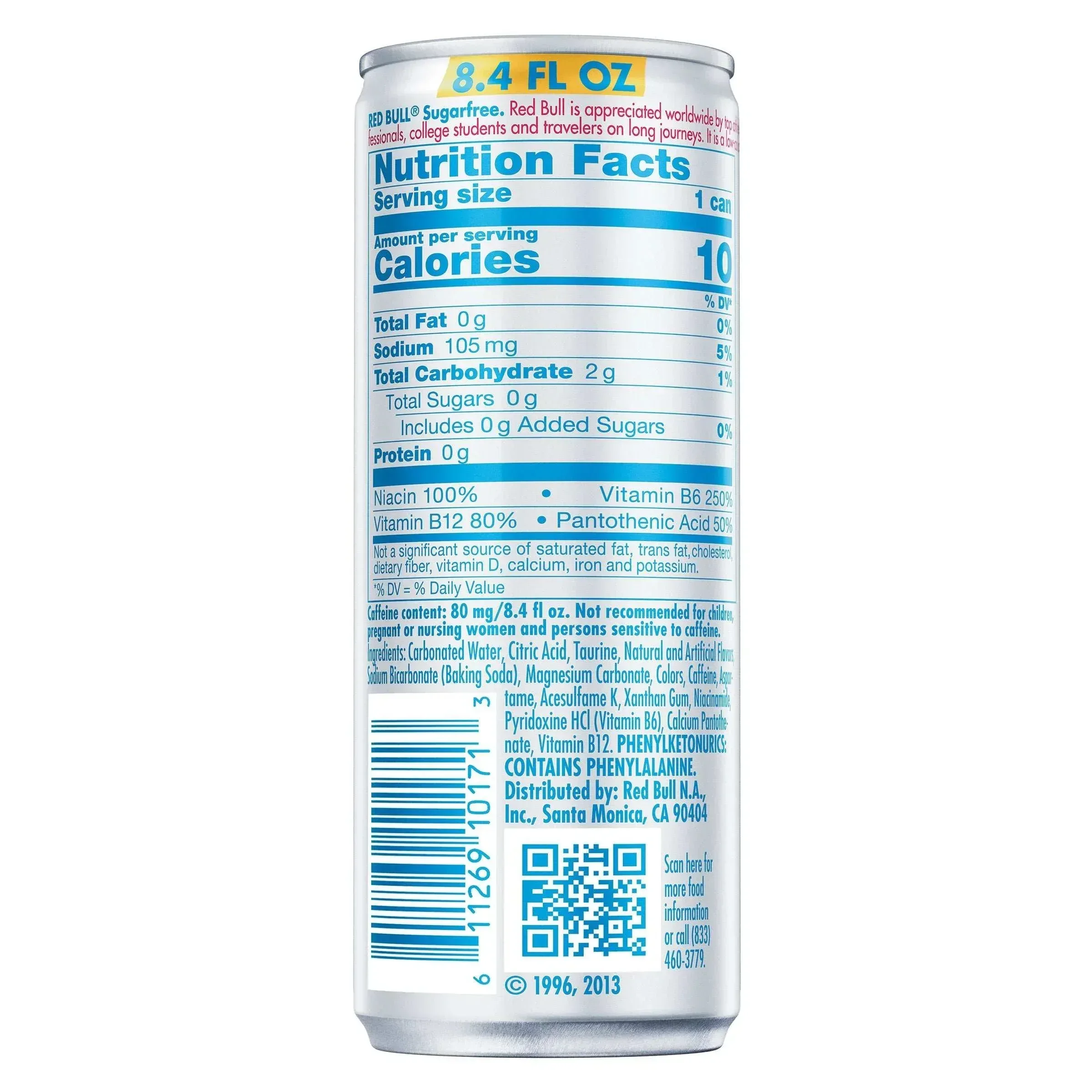 Red Bull Energy Drink, Sugar Free, 8.4 fl oz, 24-count - Image 2