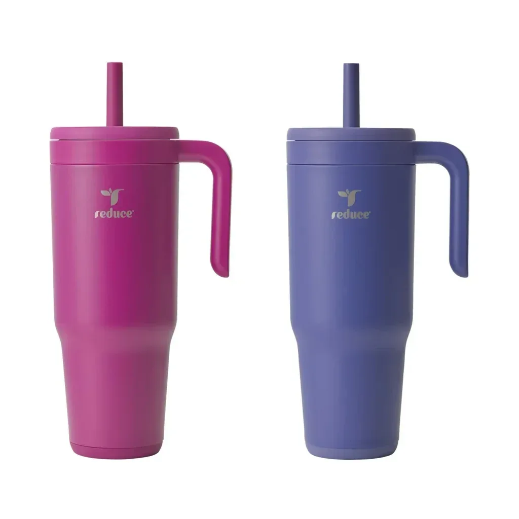 Reduce Chiller Vacuum Insulated 40oz. Tumbler with Handle and Spill-Proof Straw, 2-pack - Image 13