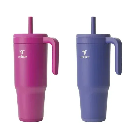 Reduce Chiller Vacuum Insulated 40oz. Tumbler with Handle and Spill-Proof Straw, 2-pack - Image 14