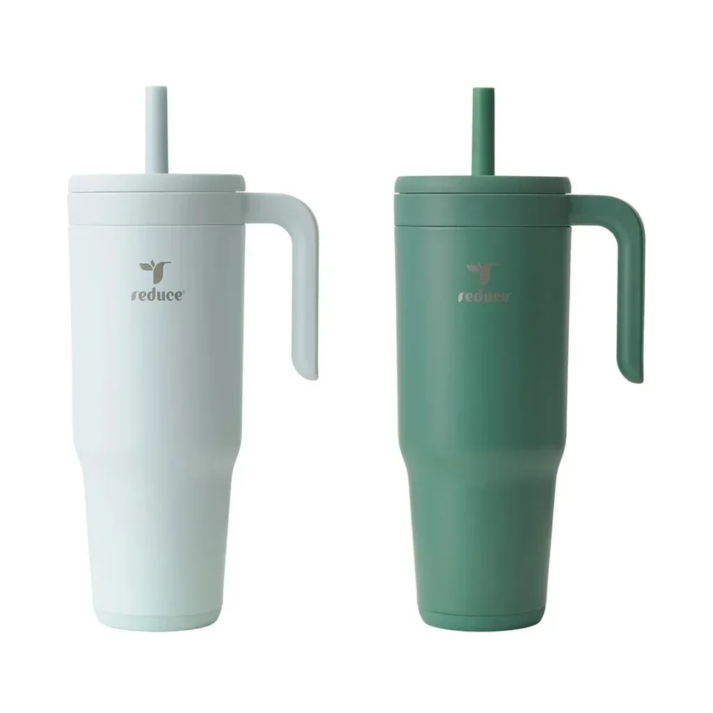 Reduce Chiller Vacuum Insulated 40oz. Tumbler with Handle and Spill-Proof Straw, 2-pack - Image 7