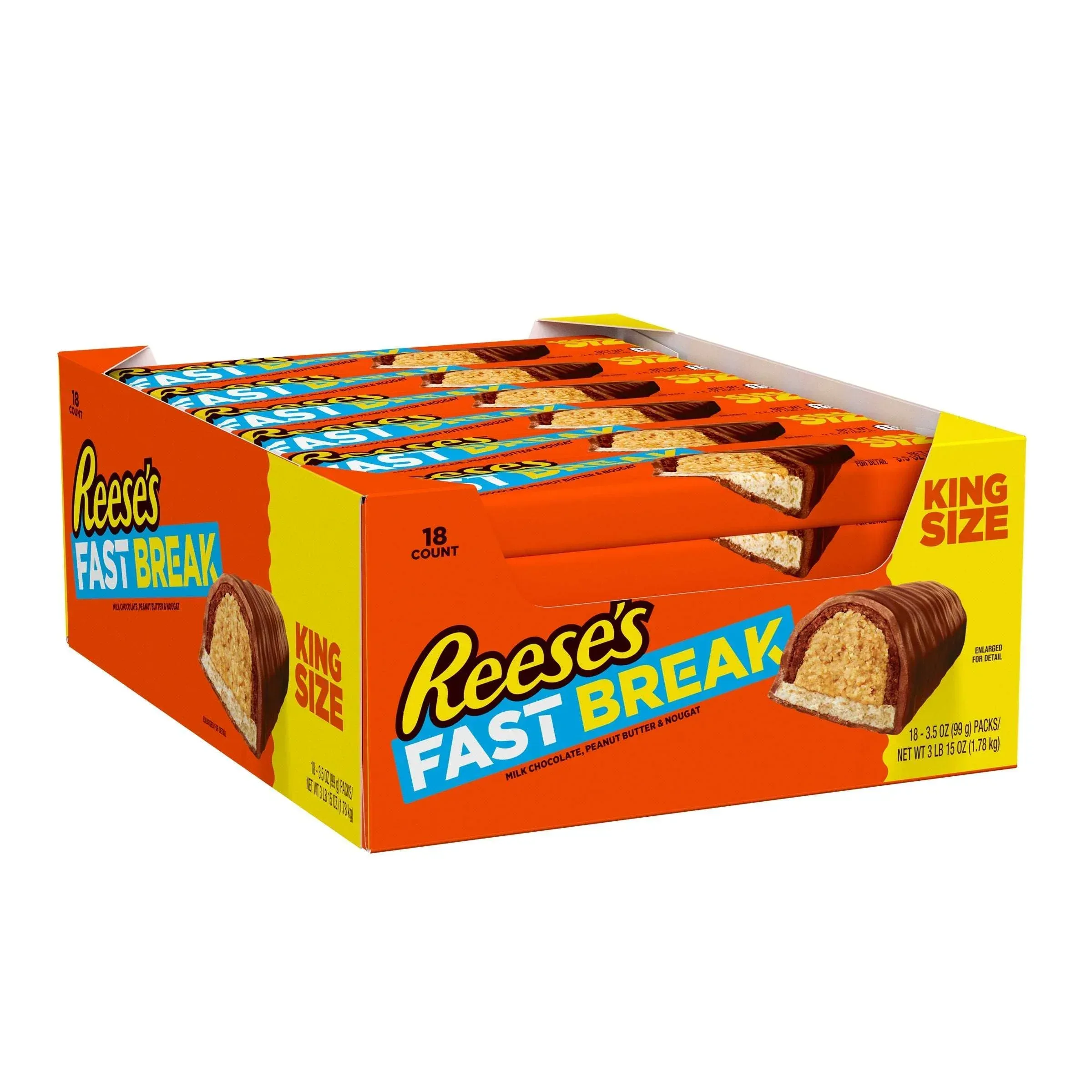 Reese's Fast Break, King Size, 3.5 oz 18-count - Image 3