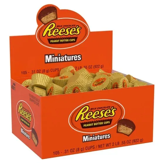 Reese's Peanut Butter Cups, Miniatures, 0.31 oz, 105-count - Image 6