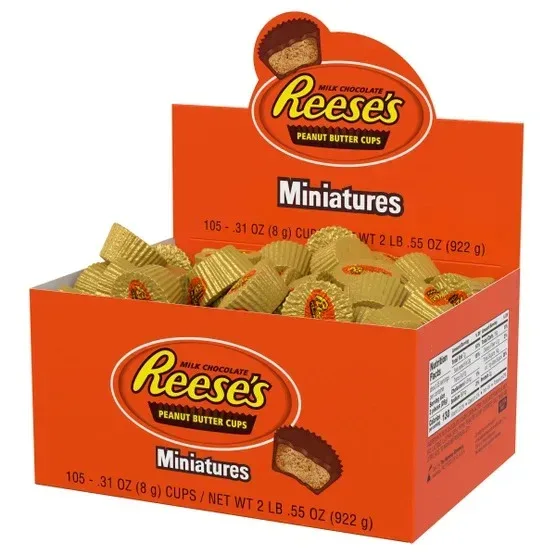 Reese's Peanut Butter Cups, Miniatures, 0.31 oz, 105-count - Image 7
