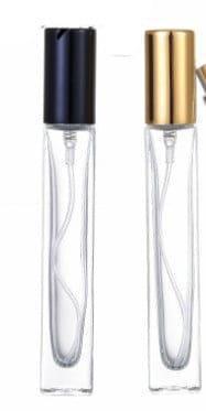 Refillable Glass Perfume Spray Bottles, 10ml, Fine Mist Atomizer, Aluminum Cap and Pump, Portable Cosmetic Container for Fragrance, Cologne, Moisturizer, Pack of 4, 2 Black and 2 Gold - Image 3