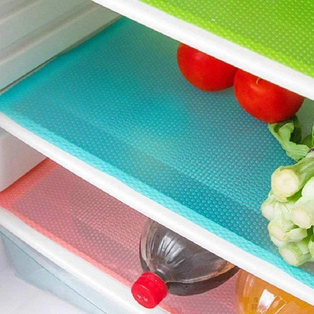Refrigerator Liners, Maynest Washable Mats Covers Pads, Home Kitchen Gadgets Accessories Organization for Top Freezer Glass Shelf Wire Shelving Cupboard Cabinet Drawers (3 Blue+3 Green+2 Red) - Image 7