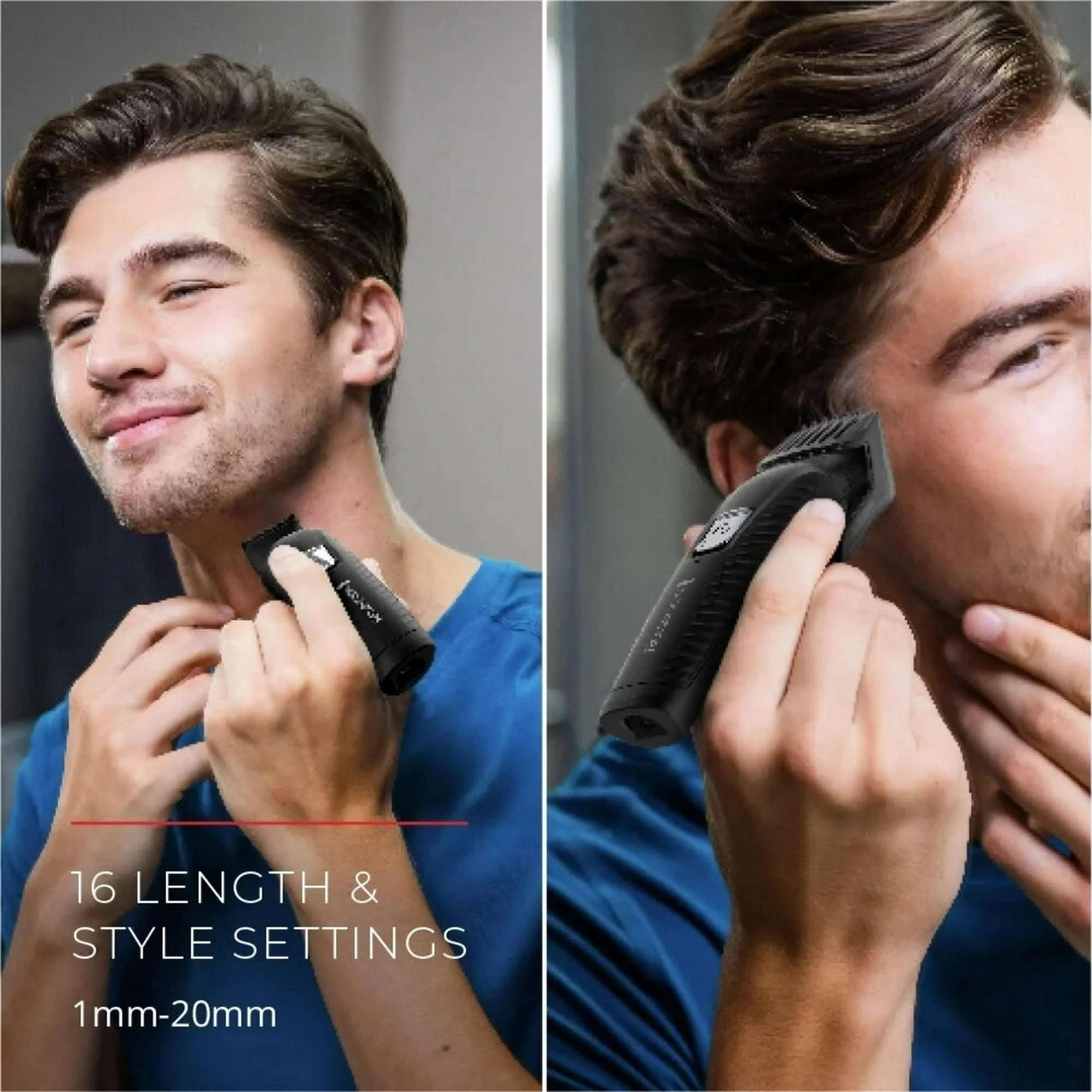REMINGTON Graphite All-in-One Grooming Kit, Men's Head & Body Trimmer Kit with Combs, Black - Image 12