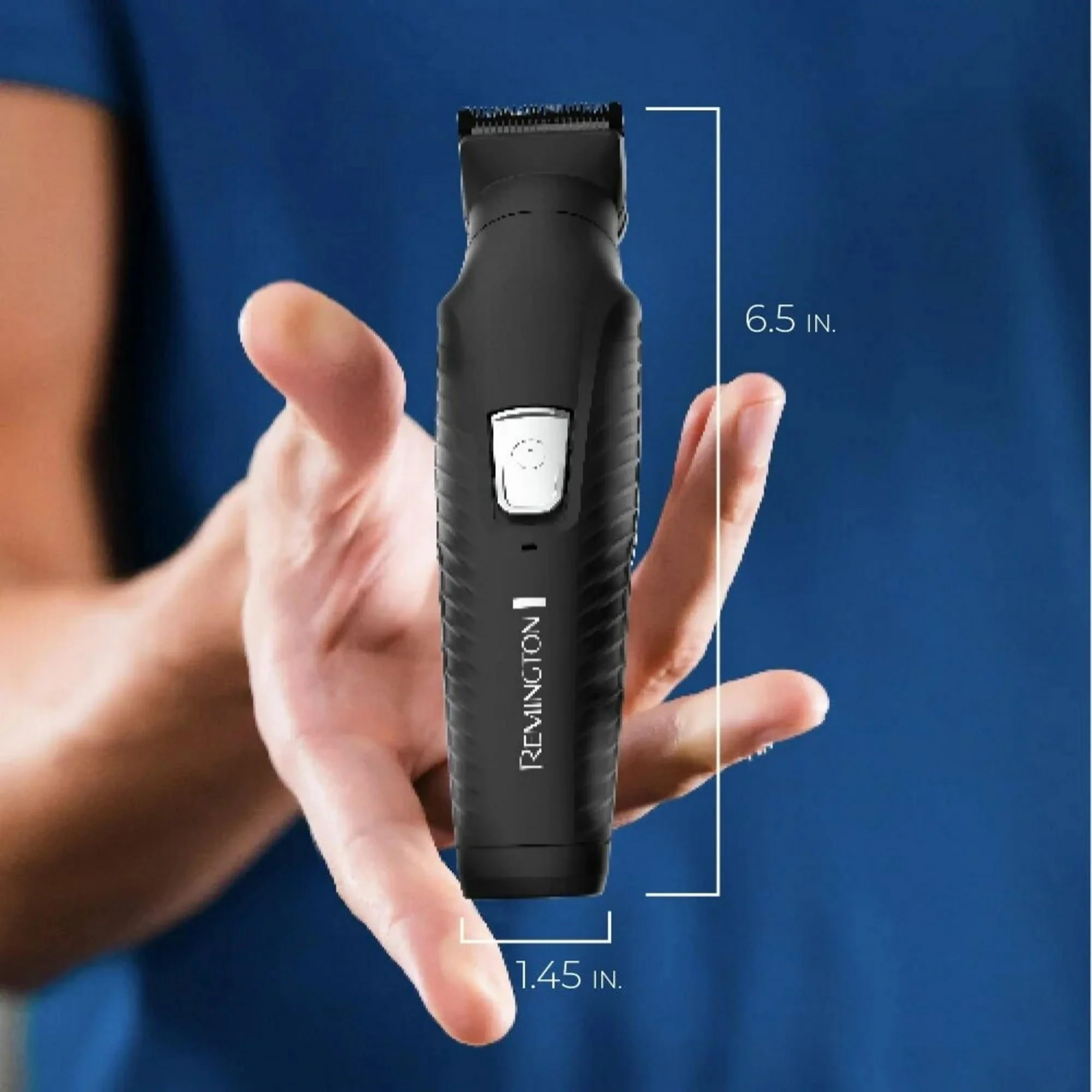 REMINGTON Graphite All-in-One Grooming Kit, Men's Head & Body Trimmer Kit with Combs, Black - Image 9