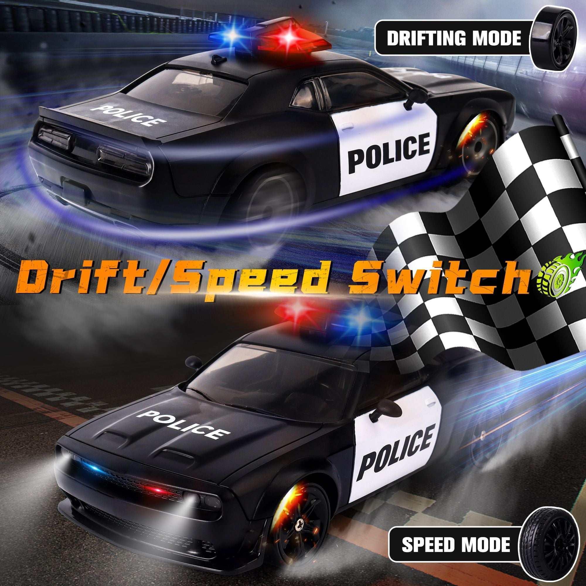 Remote Control Car, 1:20 Scale 15KM/H 4WD Drift Car with LED Lights & 2 Rechargeable Batteries, Racing Drift Car Toy for 3-8 Boys & Girls - Image 6