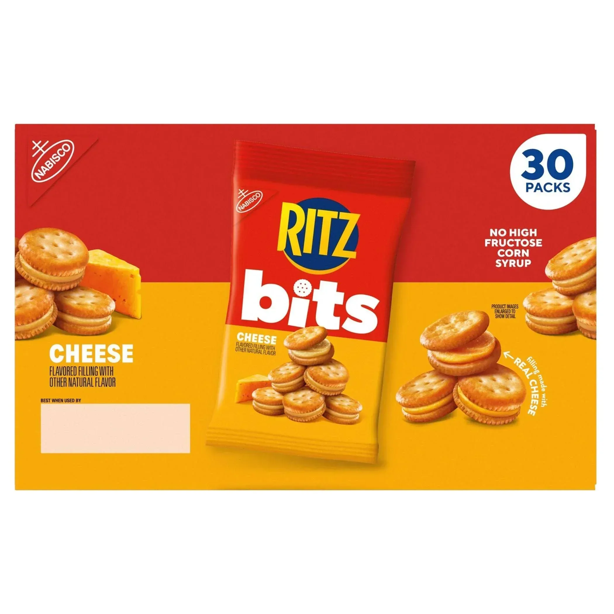 RITZ Bits Cracker Sandwiches, Cheese, 1.5 oz, 30-count - Image 4