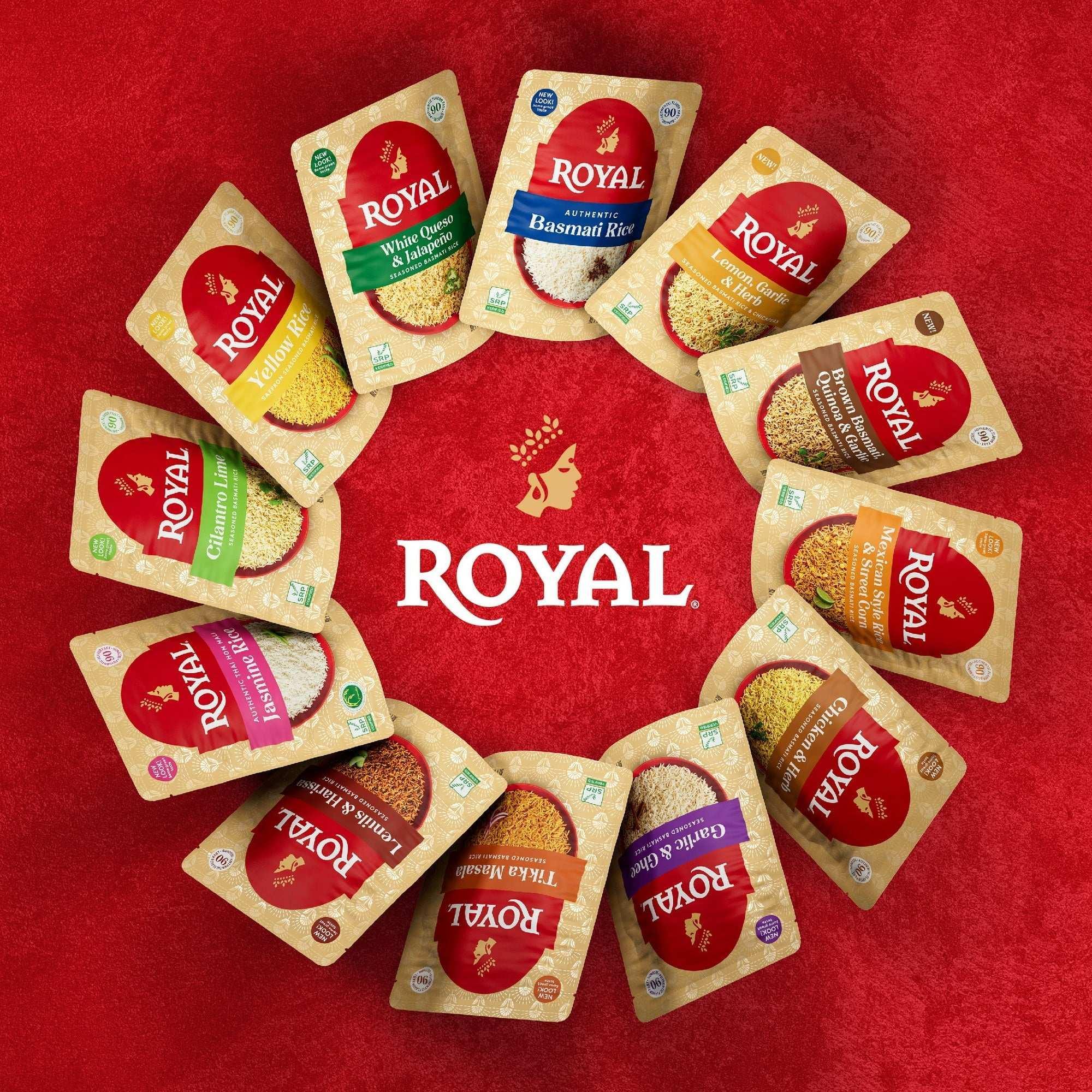 Royal Yellow Saffron Basmati Rice - Ready to Heat Basmati Rice - 8.5 oz Microwaveable Pouch - Image 8
