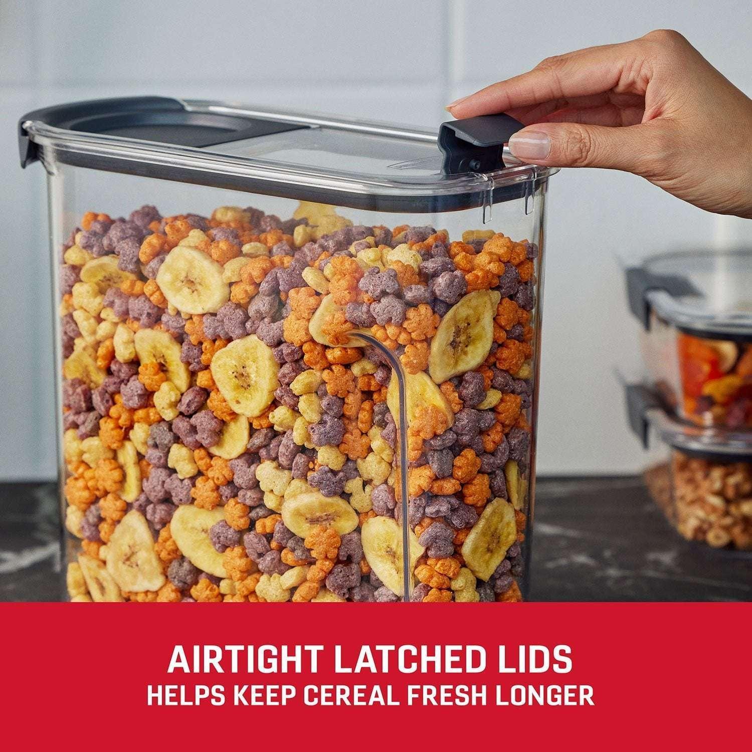 Rubbermaid Brilliance 18-Cup Cereal Pantry Storage, 2 Pack - Image 2