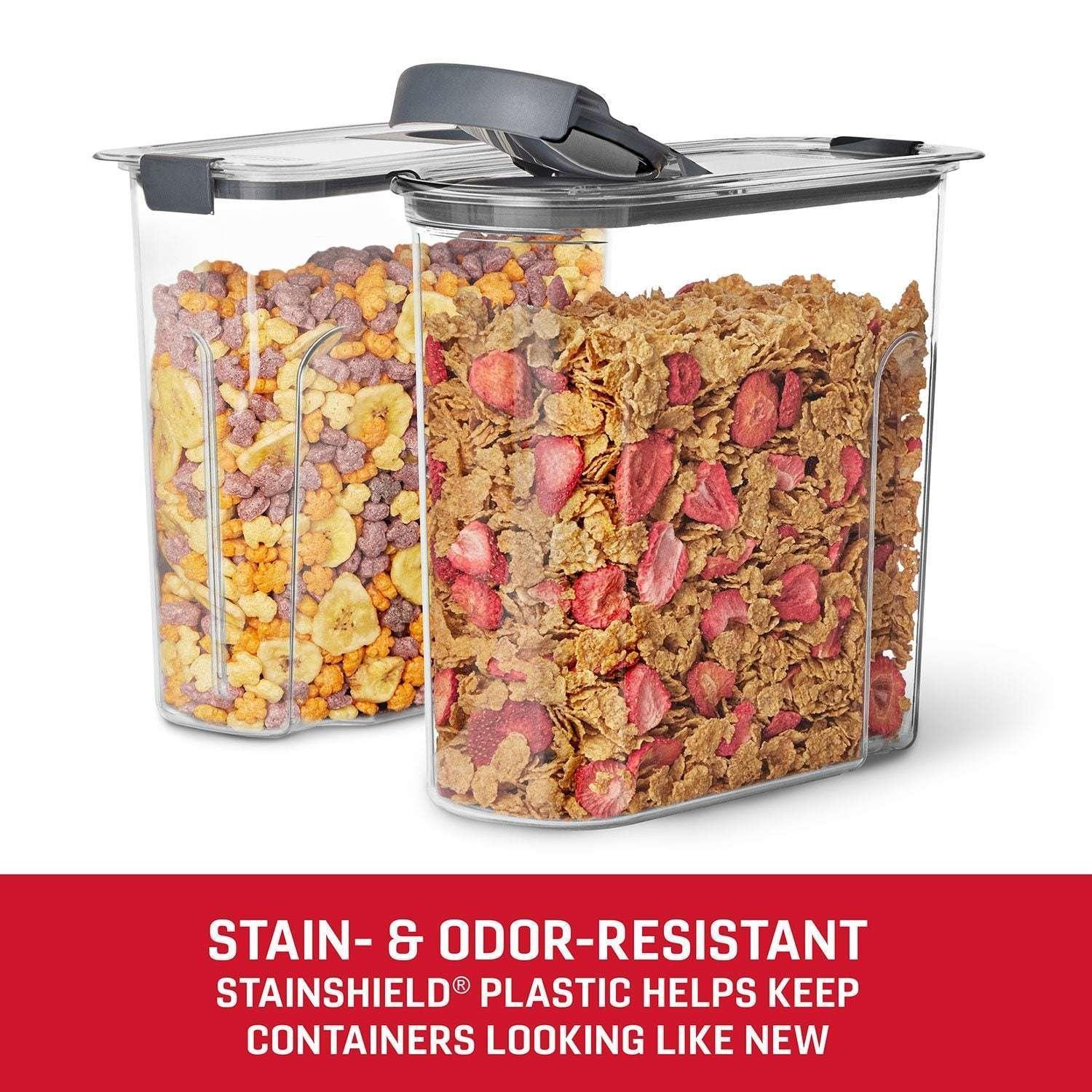 Rubbermaid Brilliance 18-Cup Cereal Pantry Storage, 2 Pack - Image 3
