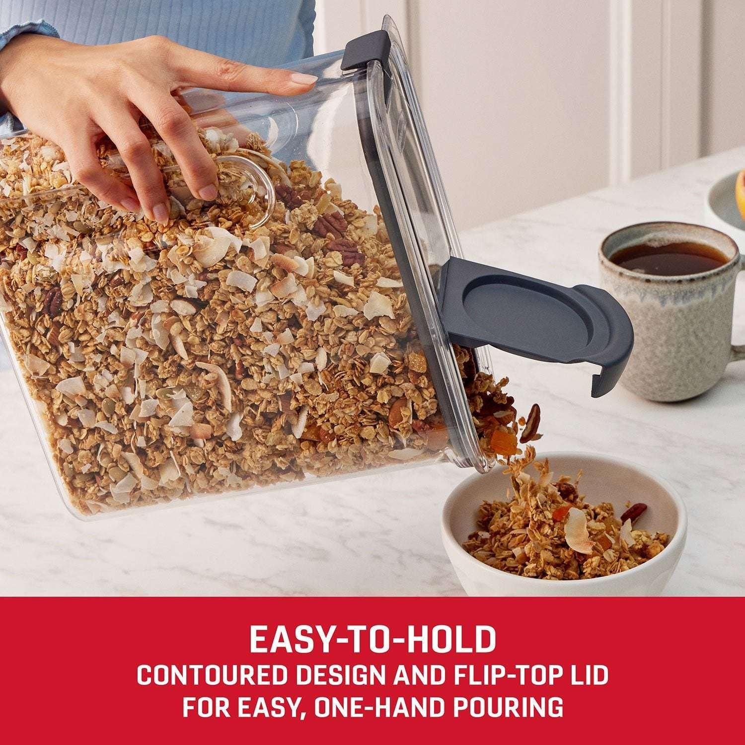 Rubbermaid Brilliance 18-Cup Cereal Pantry Storage, 2 Pack - Image 6