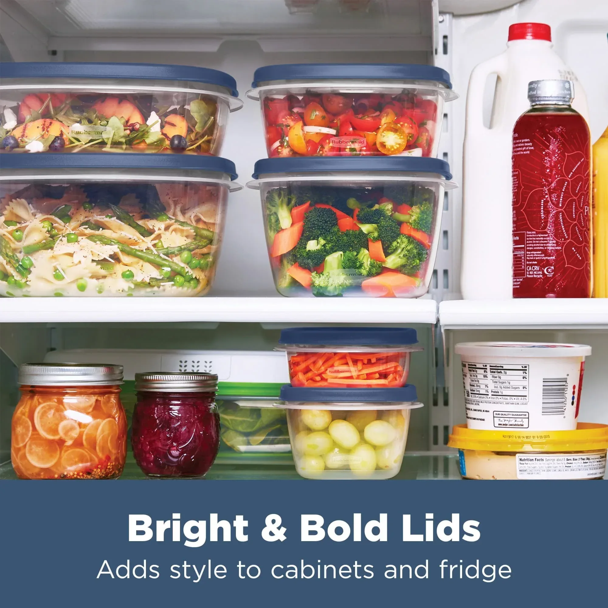 Rubbermaid Easy Find Lids Food Storage Containers with Vented Lids, 26 Piece Set - Image 2