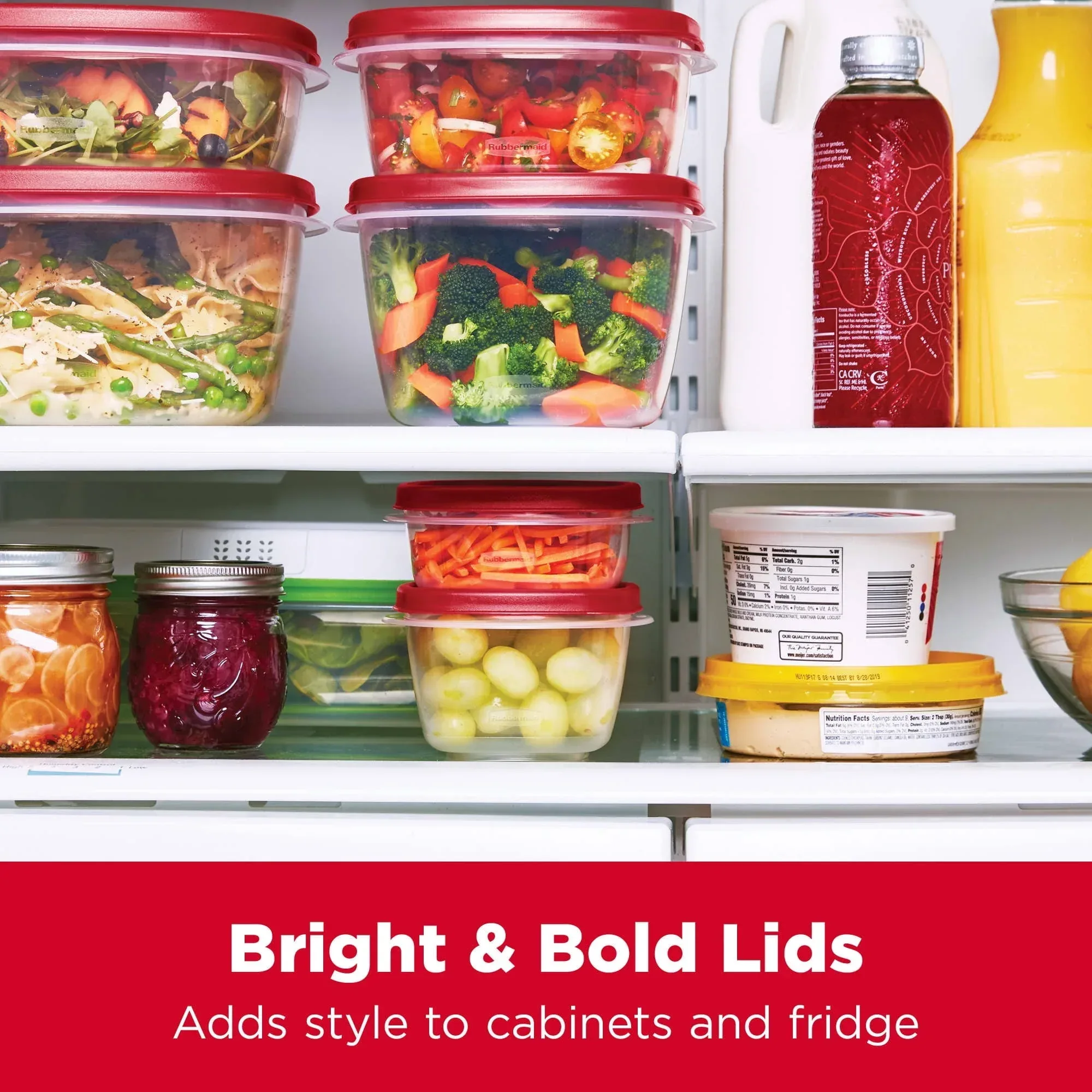 Rubbermaid Easy Find Lids Food Storage Containers with Vented Lids, 26 Piece Set - Image 8