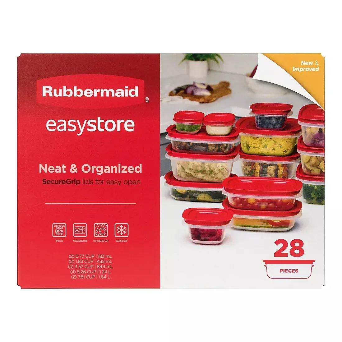 Rubbermaid EZStore 28-Pc. Food Storage Set