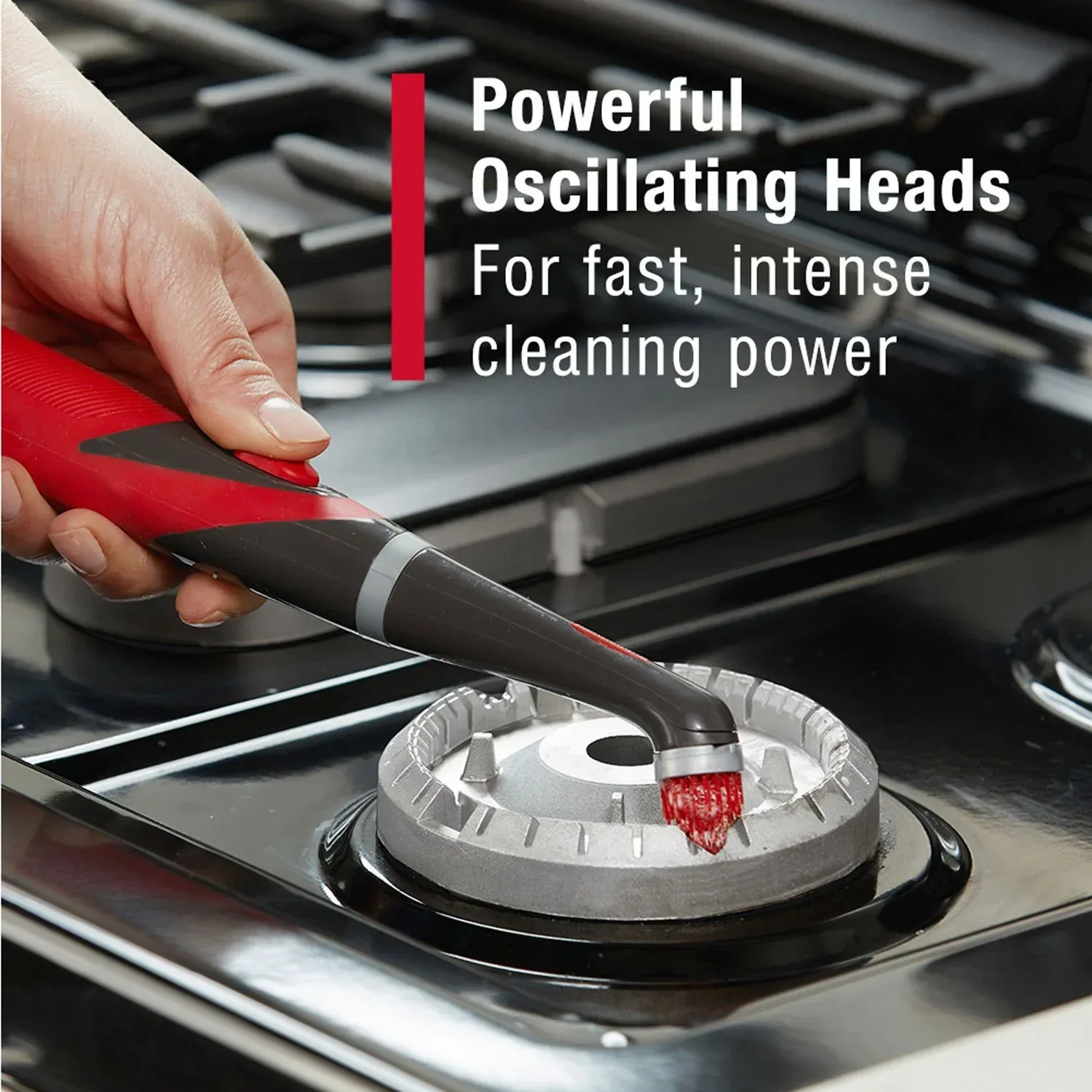 Rubbermaid Power Scrubber 5 Piece Set With Replaceable Heads - Image 3