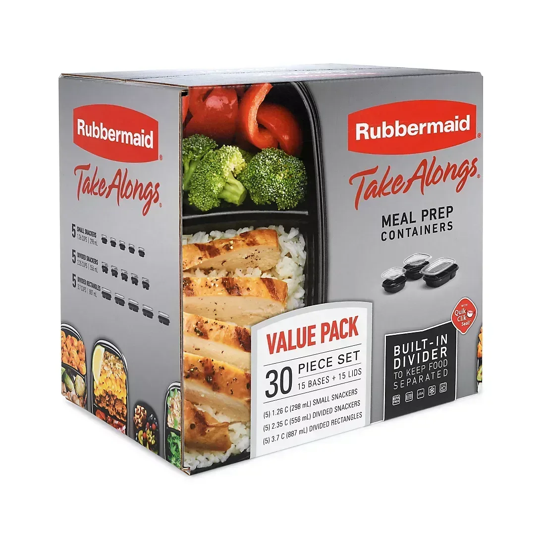 Rubbermaid TakeAlongs 30-Pc. Food Storage Containers - Image 2