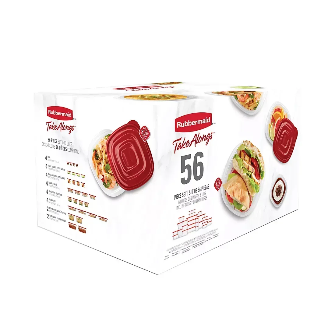 Rubbermaid TakeAlongs 56-Pc. Food Storage Set - Image 2