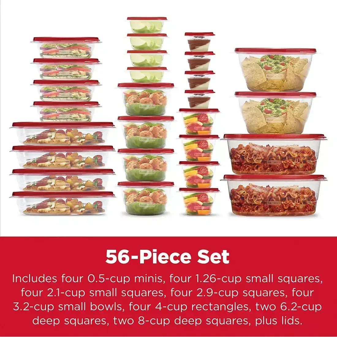 Rubbermaid TakeAlongs 56-Pc. Food Storage Set - Image 4