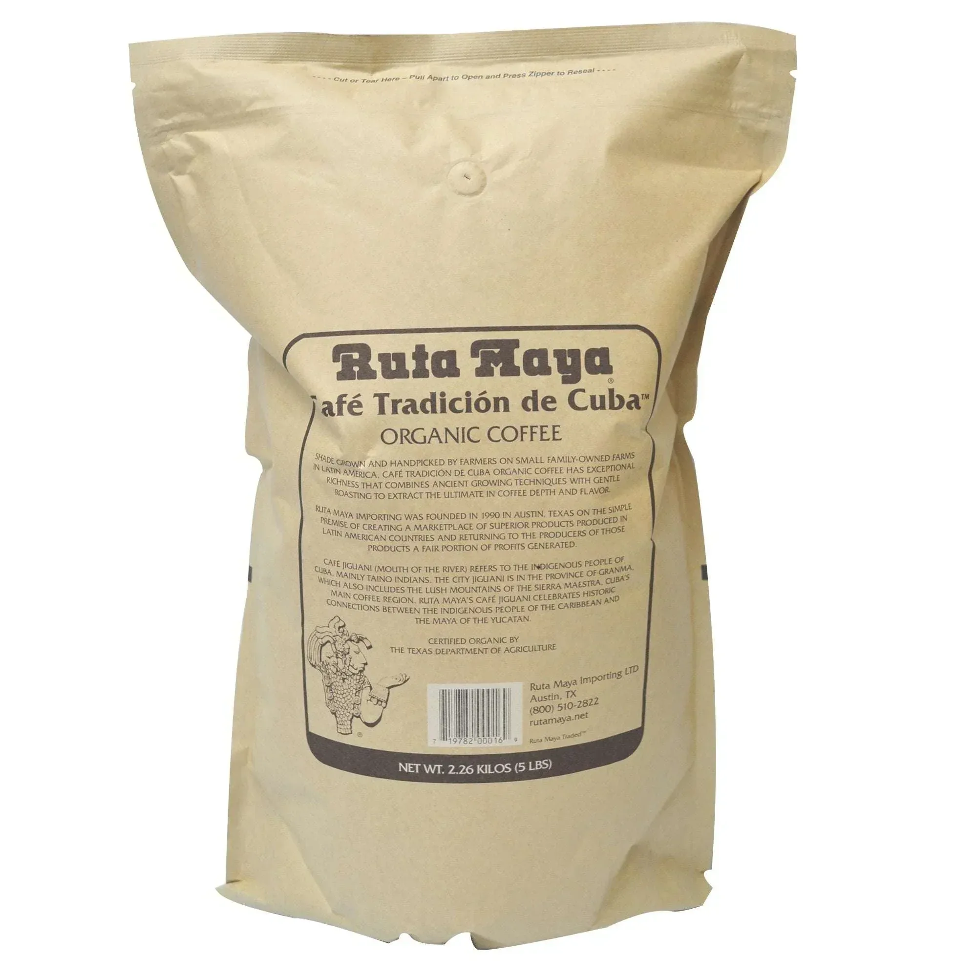 Ruta Maya Organic Jiguaní Whole Bean Coffee 5 lb - Image 2