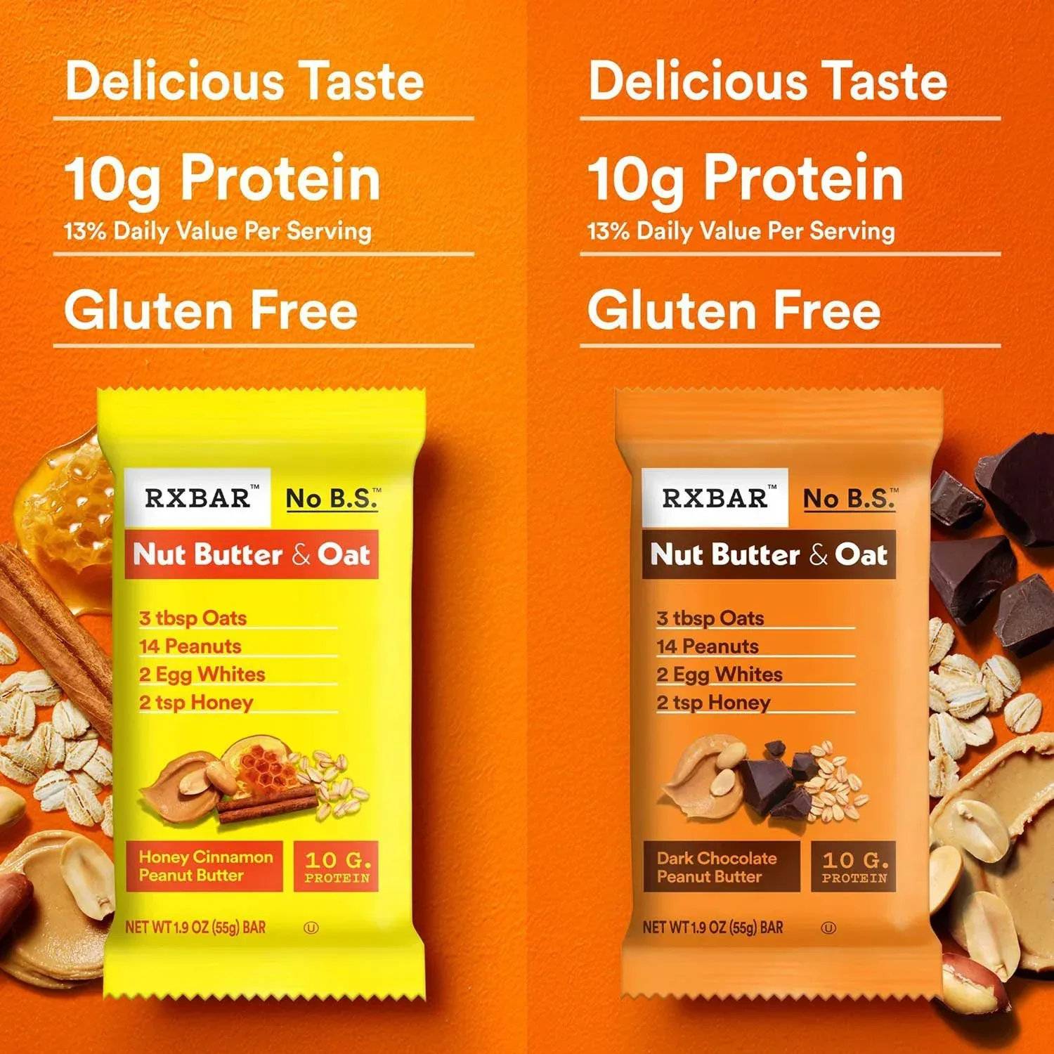 RXBAR Nut Butter & Oat Bar Variety Pack, 1.9 oz. 14 ct. - Image 3