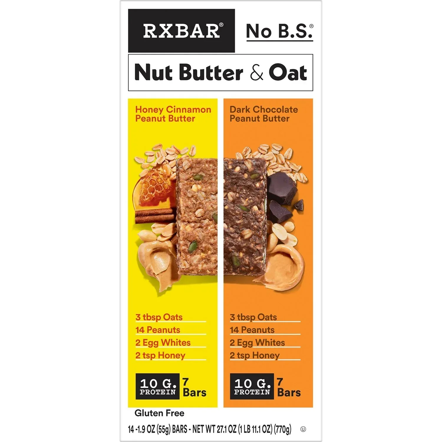 RXBAR Nut Butter & Oat Bar Variety Pack, 1.9 oz. 14 ct. - Image 4
