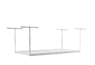 SafeRacks 4' x 8' Overhead Storage Rack - White - Image 2