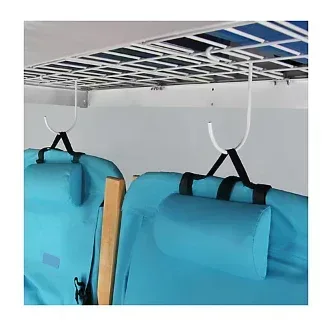 SafeRacks 4' x 8' Overhead Storage Rack - White - Image 3