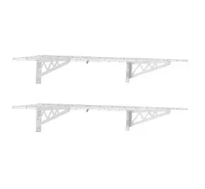 SafeRacks 48" Wall Shelves, 2 pk. - White - Image 2