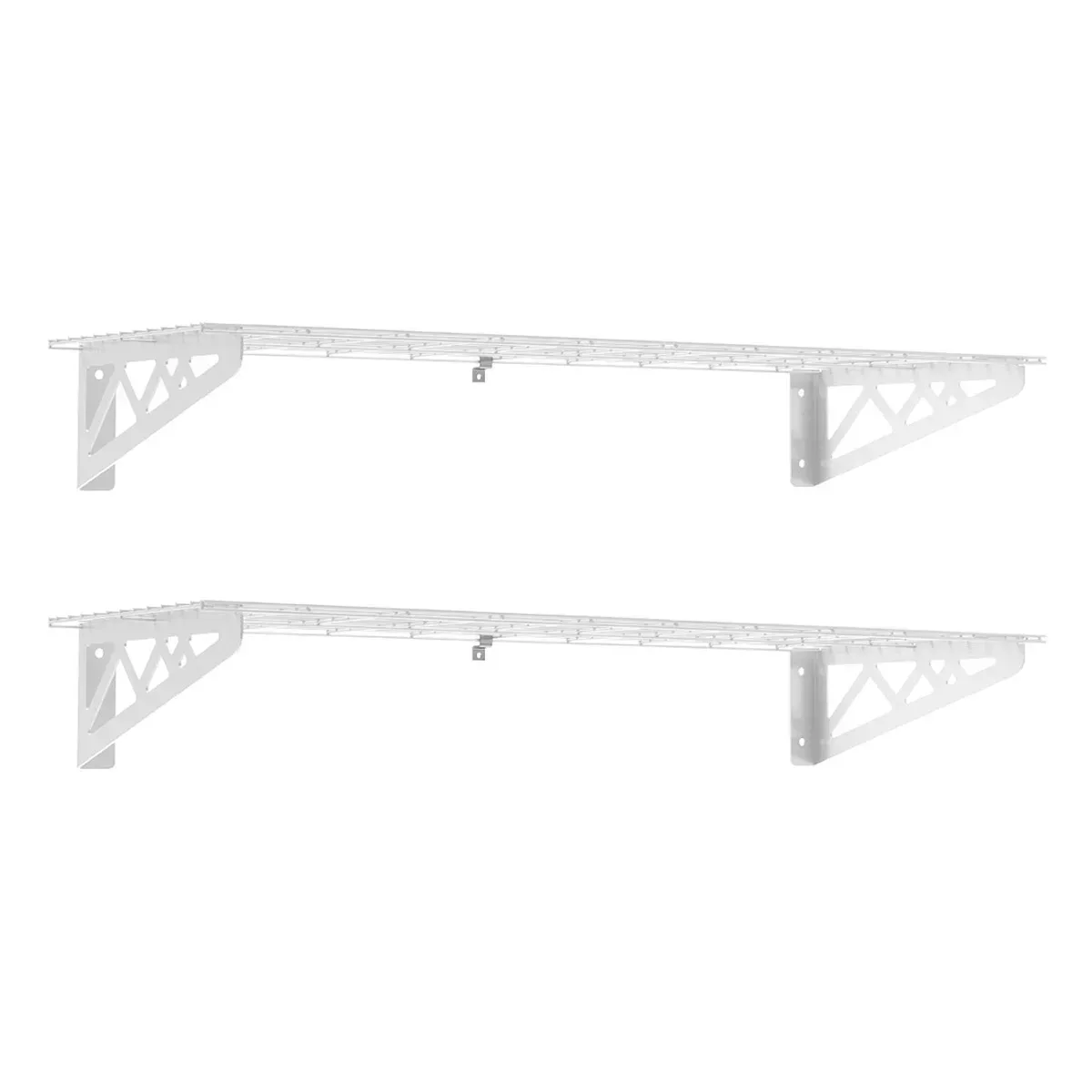 SafeRacks Wall Shelf Combo Kit, Two Shelves, Four Deck Hooks - Image 8
