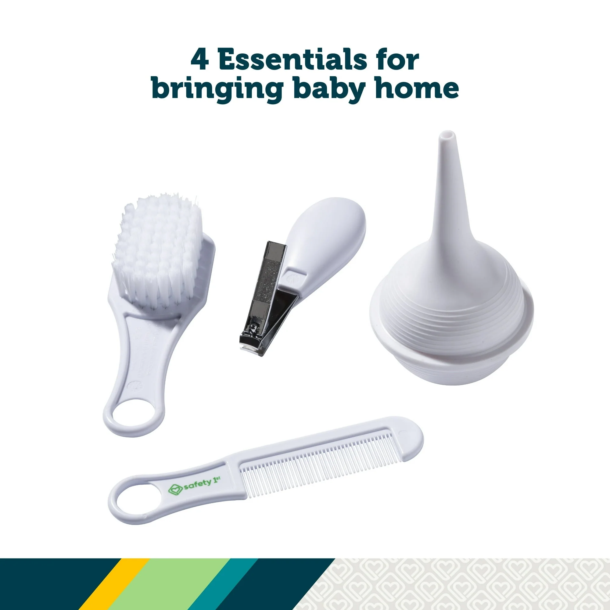 Safety 1st Baby Care Basics 4 Piece Infant Essentials Set, White - Image 6